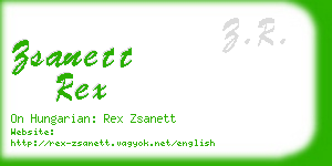 zsanett rex business card